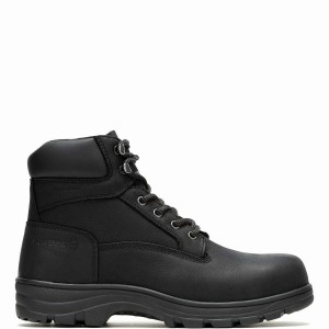 Wolverine Carlsbad Waterproof 6" Steel-Toe Erkek Iş Botu Siyah | FGA185BA