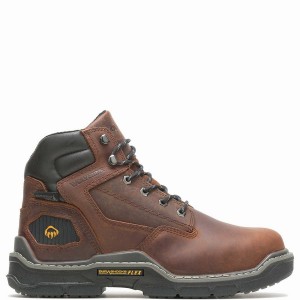 Wolverine Raider DuraShocks® Insulated 6" CarbonMAX® Erkek Iş Botu Kırmızı Kahverengi | EVE8320NO