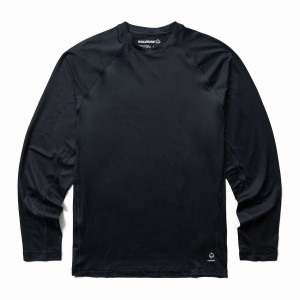 Wolverine Sun-Stop Eco Long Sleeve Tee Erkek Tişört Siyah | MWI9663OA