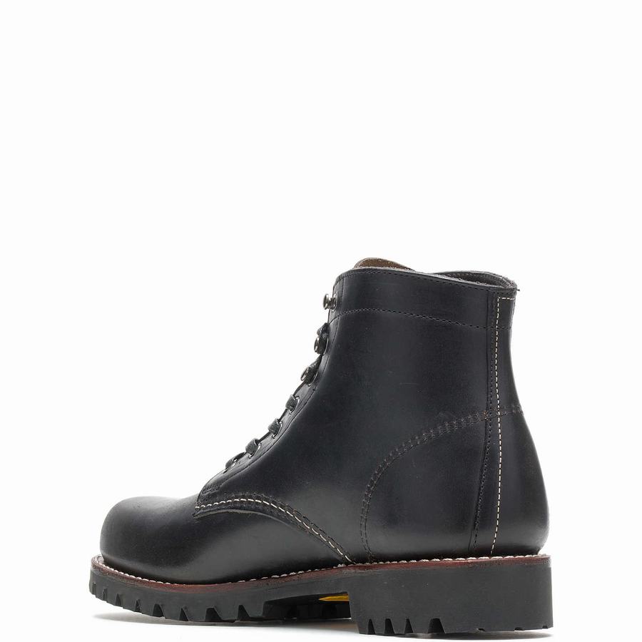 Wolverine 1000 Mile Plain-Toe Rugged Erkek Iş Botu Siyah | TBI2749ZU