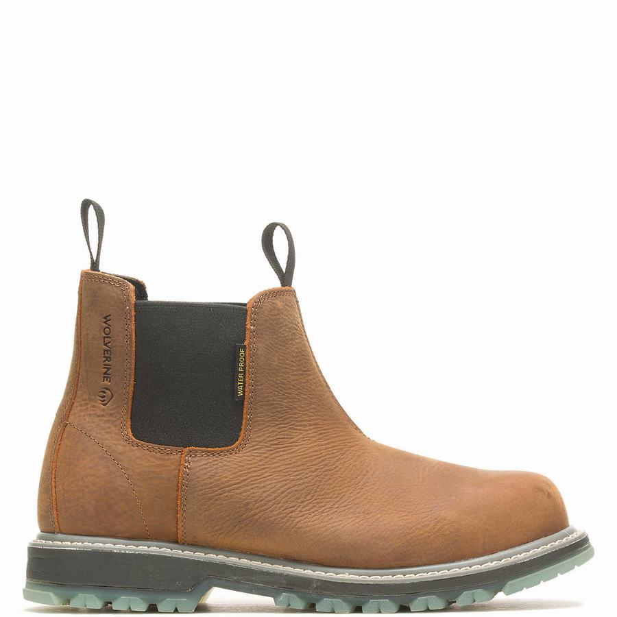 Wolverine Floorhand LX Steel Toe Romeo Erkek Iş Botu Kahverengi | SEK7832CI