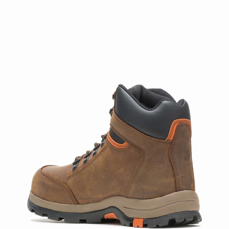 Wolverine Grayson Steel Toe Erkek Iş Botu Koyu Kahverengi | SHJ3054CE