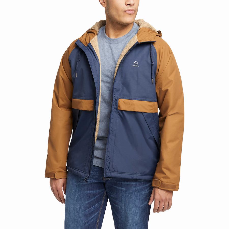 Wolverine I-90 Sherpa Lined Rain Erkek Mont Lacivert | WHQ1321XS