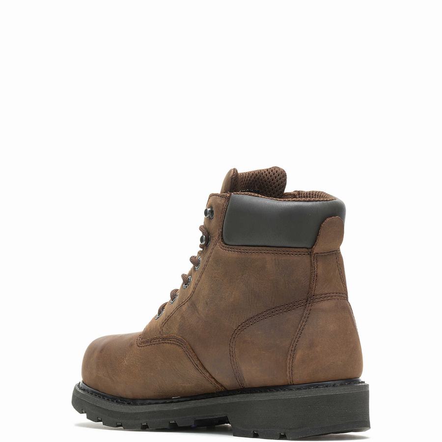 Wolverine McKay Waterproof Steel-Toe 6” Erkek Iş Botu Kahverengi | CBI7121JQ