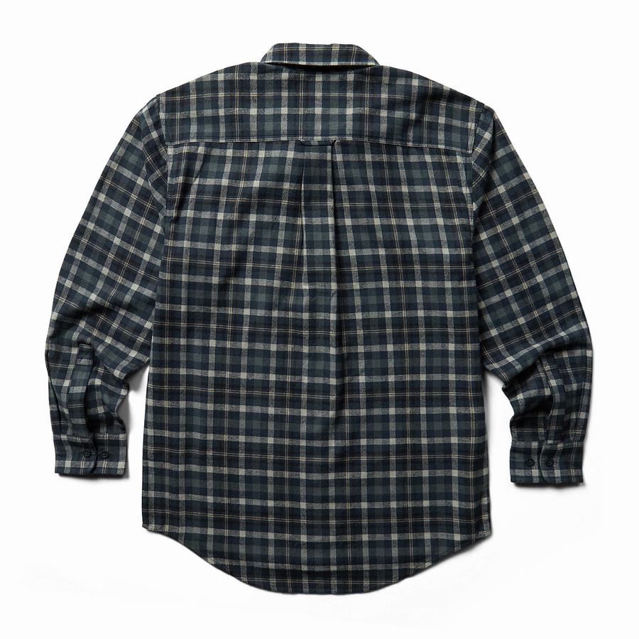 Wolverine Rivet Flannel Erkek Gömlek Lacivert | LWM98100XI