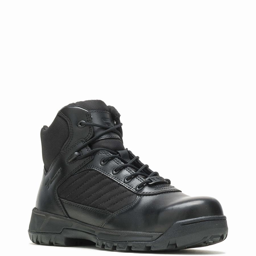 Wolverine Tactical Sport 2 Mid Side Zip Composite ToeEH Kadın Iş Botu Siyah | XZI654EW