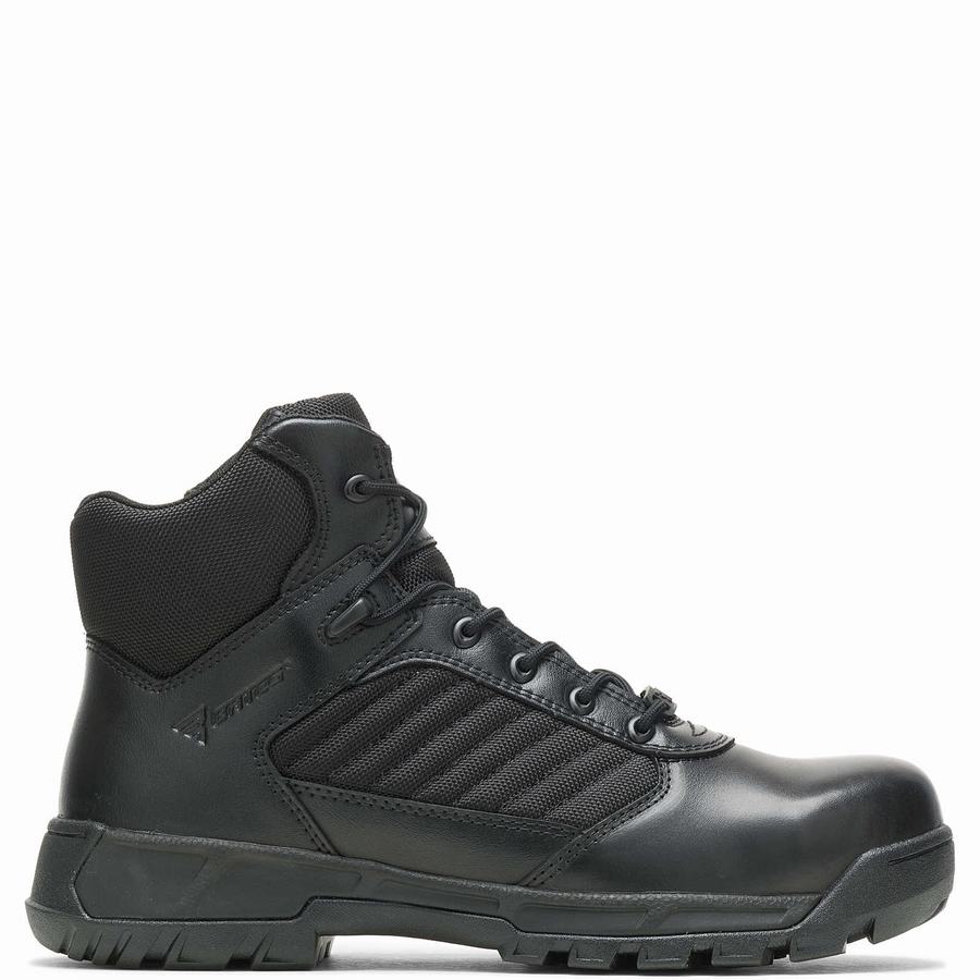 Wolverine Tactical Sport 2 Mid Side Zip Composite ToeEH Kadın Iş Botu Siyah | XZI654EW