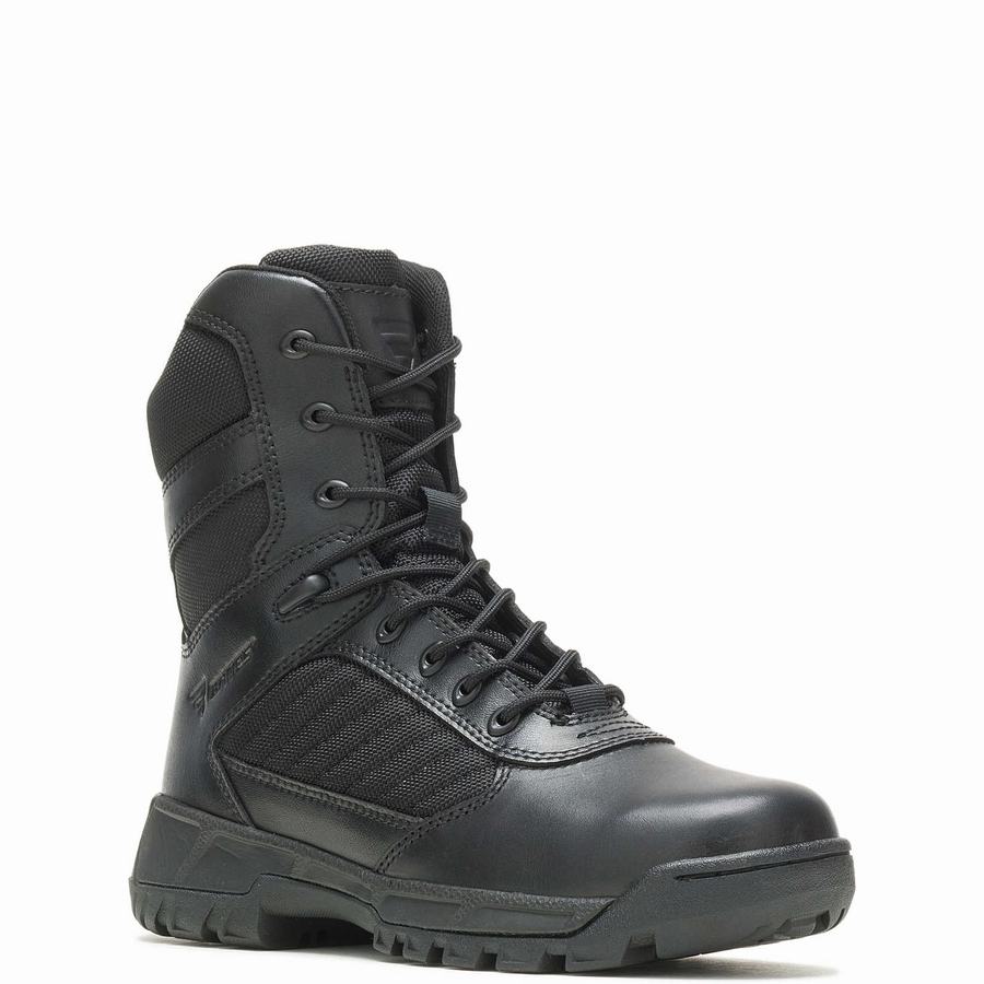 Wolverine Tactical Sport 2 Tall Side Zip Kadın Iş Botu Siyah | LYM1211BU