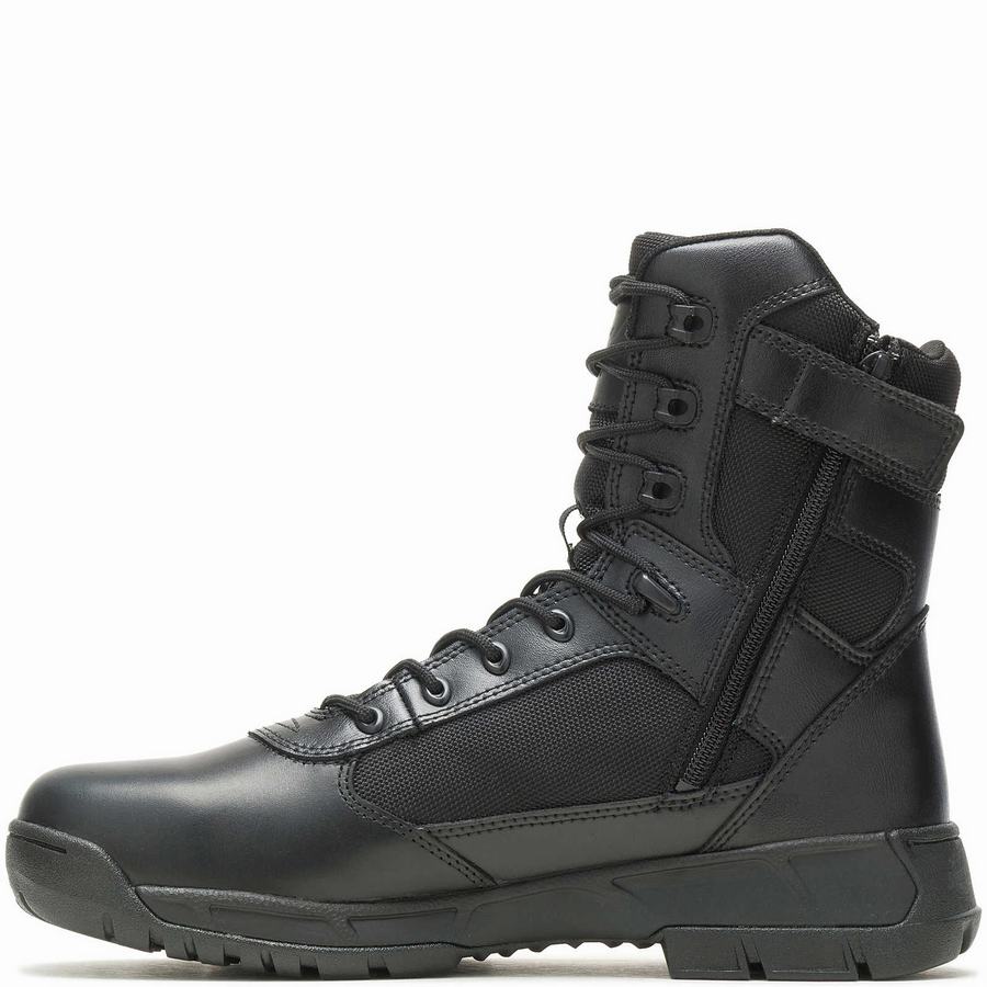 Wolverine Tactical Sport 2 Tall Side Zip Kadın Iş Botu Siyah | GEZ5773HV