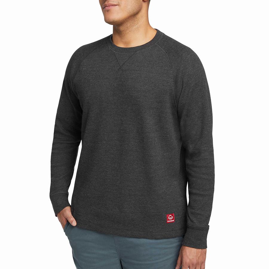 Wolverine Walden II Thermal Long Sleeve Tee Erkek Tişört Siyah | EGL29BU