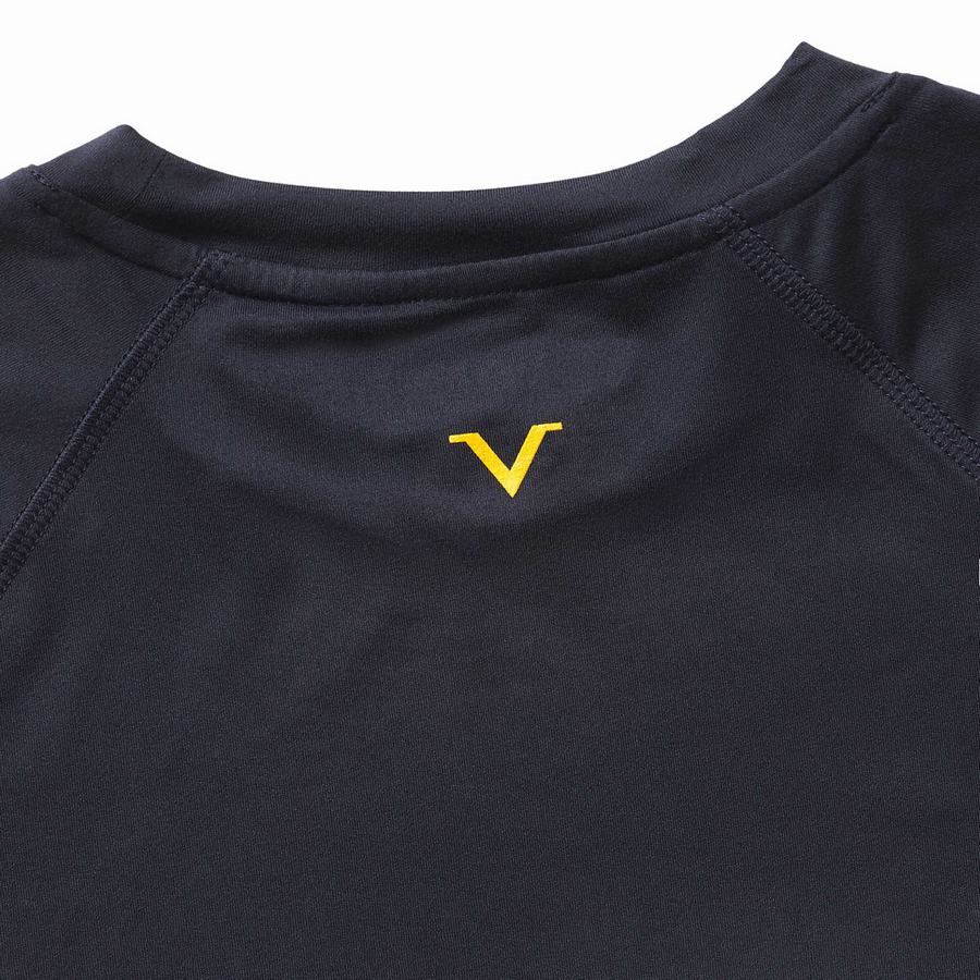 Wolverine x Valiant University of Michigan Sun-Stop Eco Short Sleeve Tee Erkek Tişört Lacivert | XZA1771XX